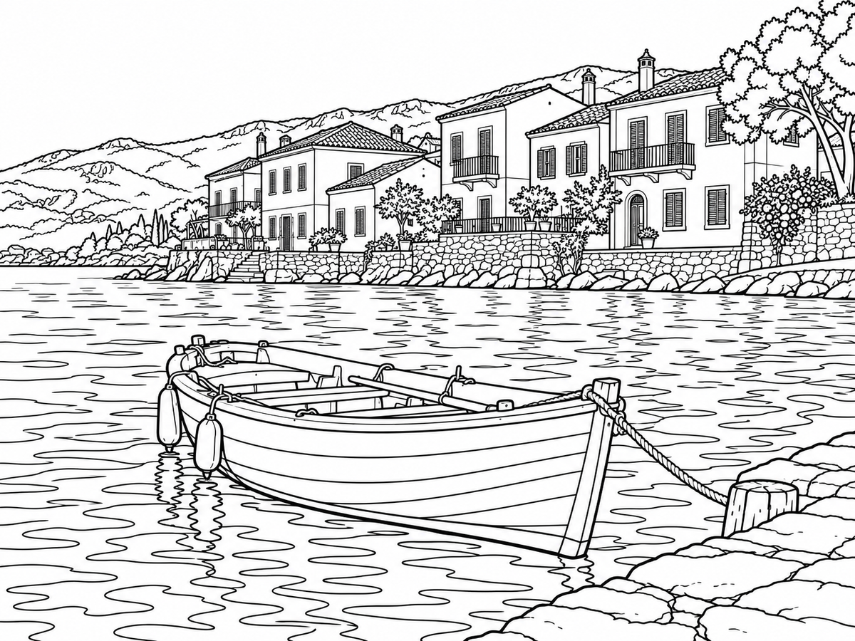 Coloriage : Voyages